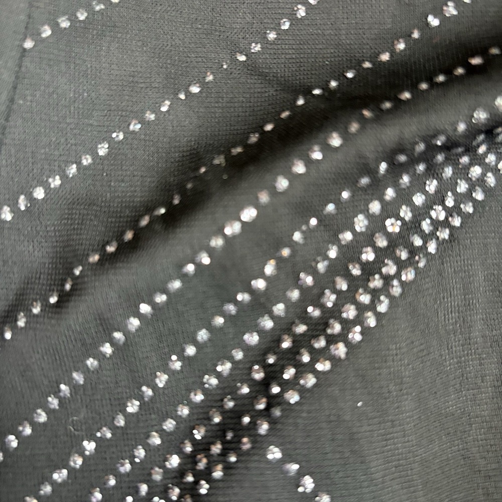 Vintage Y2K Byer Too Dress Women S‎ Black Strapless Rhinestone Ruched High Low - Picture 13 of 16